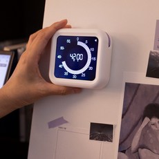 뽀모도로타이머 PRO 무소음 공부 라툴, 1개, 더스크퍼플(화이트)