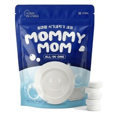 엄마맘 식기세척기 세제 린스 가정용 타블렛 미니 90개입, 1개, 360g