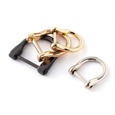 나사분리 D링 디링클립 19mm 연결고리 가방고리 디링 오너킹 부자재, 실버, 1개