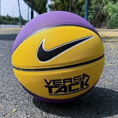 Nike Versa Tack 室內外通用標準籃球, 紫黃,籃球+球針網兜, 1個, 篮球