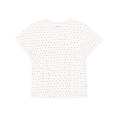 [이스케이프프롬] 토끼땡 풀프린트 슬림핏 반팔티 아이보리