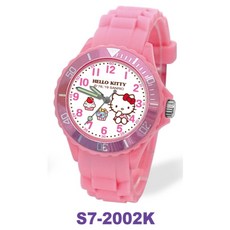 三麗鷗Sanrio 兒童手錶 台灣製造 KITTY 凱蒂貓運動彩帶錶 S7系列