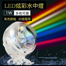 USB款情境水中燈 LED水中投射燈 夾燈 多種顏色 七彩可變化 1W極省電, 水中情境燈/16色遙控, 1個