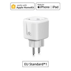 애플 홈킷 플러그 EU 스마트 소켓 전기량 포함 시리 음성 제어 알렉사 구글 홈과 호환 16A 와이파이 콘센트, 01 EU 16A