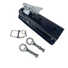 트레일러 견인볼 볼마운트 히치 차량용 견인장치 견인고리, 1개, 블랙 안전핀 2개+링