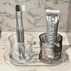 漱口杯牙刷杯輕奢套裝高顏值家用簡約防黴情侶牙缸杯刷牙杯, 1個, 高品質:透明色妞妞杯1個