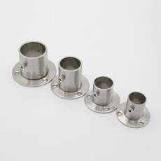 2 개/몫 19mm 22mm 25mm 32mm 스테인레스 스틸 플랜지 시트 옷걸이 벽 자료 Conbinet 관 자료 가구 하드웨어, 02 32mm
