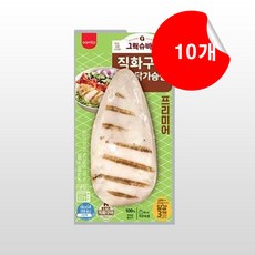 [삼립] 직화구이 닭가슴살 프리미어 그릭슈바인 x 10개, 100g