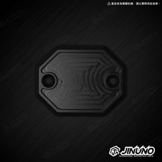 JINUNO 桀諾 CNC鋁合金油缸蓋 油杯蓋 煞車油蓋 適用於 DRG MMBCU, 1個, CNC鋁合金油缸蓋（黑）一組兩入