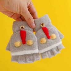 兒童手套卡通奧特曼半指翻蓋指套秋冬季保暖防風男童女童五指寫字Doly