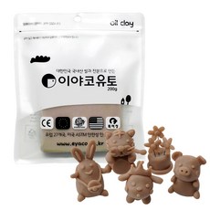 더이안 이야코 소프트 유토 국내산 쌀과 전분으로 만든 굳지 않는 점토 200g