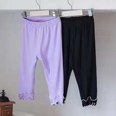 여아 주니어 패션 간절기 여름 셔링 6부 레깅스 하의 b2o+95854Vz