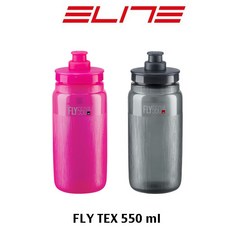 Elite 엘리트 FLY TEX 550ml 자전거 사이클 물통, 스모크550mL