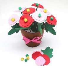 펠트 DIY 카네이션 화분 만들기, 상세페이지 참조