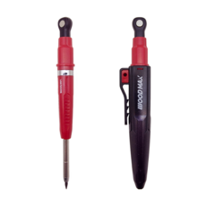 우드맥스 롱노즈 목공용 샤프 마커펜 2.8mm 건축 산업 목수 연필 홀더 자석 WX-P2.8 적색, 1개, 2.8cm