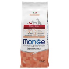 MONGE 瑪恩吉 天然呵護 小型成犬 鮭魚狗飼料 7.5KG, 1個, 瑪恩吉天然-小型成犬 鮭魚7.5kg