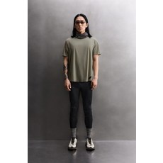 국내배송 ZARA 자라 남성 남자 테크니컬 콤비 러닝 티셔츠 콜 그레이 4387308807 1791024, L (KR 100-105)