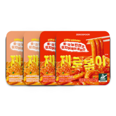 제로볶이 무설탕 뉴진면 떡볶이 혼합, 4개, 240g