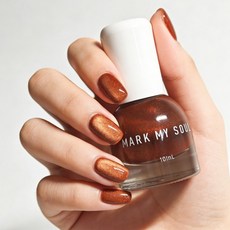 S165 CChestnut 10ml 노베이크 캣아이 네일 폴리쉬. 크리스탈 베리 컬러 시리즈 레드 조각이 포함되어 있습