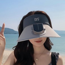 모모스스토어 야외용선풍기모자 태양광 낚시 팬모자, 남녀공용 54-60cm, 다크그레이, 기본 색상