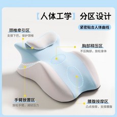 GMYU 床上趴睡枕 趴睡枕 床上記憶趴睡神器 床頭多功能俯臥靠背枕頭 趴著睡覺玩手機看書枕墊, 帶小枕（5.0級記憶棉-舒適解壓）灰色,5秒回彈（加厚款）追劇-打遊戲