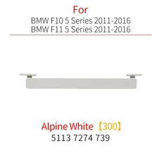 호환 BMW F10 F11 차량용 루프 레일 몰딩 루프 러기지 랙 커버 플레이트 5 시리즈 2011-2016 520 525 528, 01 white