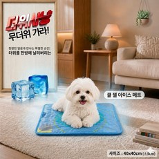 쿨젤아이스매트) 100% 국내생산! 반려동물 (강아지/고양이) 냉 쿨 방석 쿨 패드, 1박스, 블루