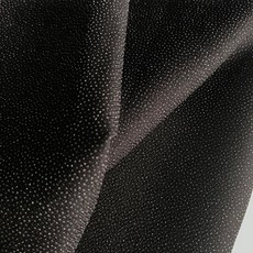 1 미터 짠 인터페이스 단일 얼굴 접착제 가용성 interlining 부드러운 실크 패브릭 바느질 의류 가방 접착 안감 용품, 블랙 100x154cm, 1개