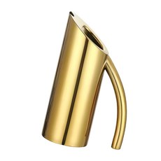 상업용으로 쉽게 청소할 수 있는 대용량 인체공학적 손잡이를 제공하는 바 KTV 칵테일 주스용 스테인리스 스틸 피처, 골드, 1L