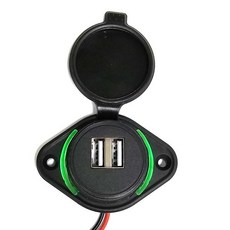 방수 시거잭 USB 2구 소켓 카라반 캠핑카 매립형 고속충전기 MGC-31, 방수 시거잭 USB 2구 소켓 카라반 캠핑카 매립형 고