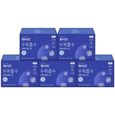[정품] 화이트 시크릿홀 울트라슬림 33cm 오버 14p x 5팩, 오버나이트, 14개입, 5개