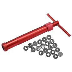 데코 슈가 케잌 케이크 슈가건 크래프트건 베이킹, C. 회전식 진흙 압출기 레드 115g