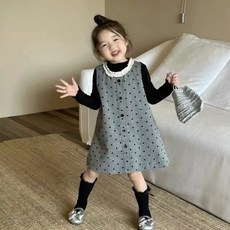 質感滿分！2025新款 女童波點背心裙 歐式宮廷風公主裙 洋氣公主穿搭 春秋外出服 春秋季必備