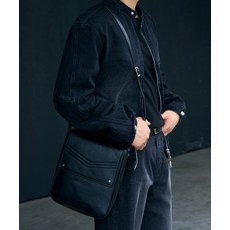 매장정품 드로우핏 DRAWFIT DRAW FIT 스티칭 레더 탭 백 [BLACK] DFBG3304BK 536021