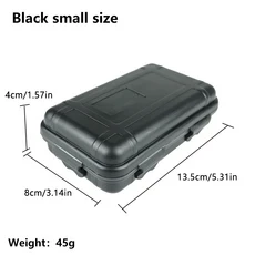 야외 방수 생존 밀봉 상자 방진 충격 방지 플라스틱 EDC 도구 보관 용기, 압력 방지 충격 용기 상자, 소형 방수 플라스틱 건조
