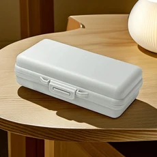 사무용품 문구류 및 여행용 보석류를 보관하는 데 적합한 칸과 커버가 있는 1PC USB 보관함, 1개, 03 회색