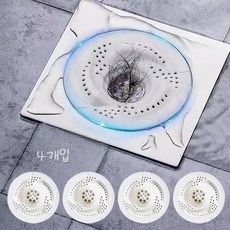 일본식 욕실 화장실 배수구 토네이도 필터 역류방지, 4개입