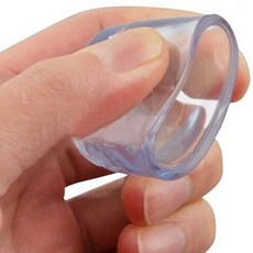 의자 다리 투명 플라스틱 18MM 커버 삽입 PVC 책상 테이블 가구 튜브 패드, 1개