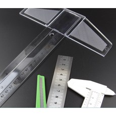 투명T자 자형자 35cm 측정용품 문구제도용