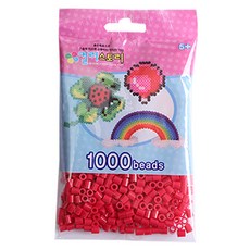 컬러비즈 5mm55g1000개900원, S29_싱글비즈 연빨강, 1개