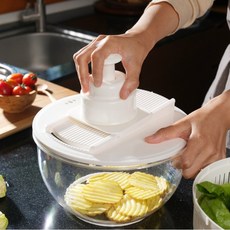 미스티파이 야채탈수기 마스터 샐러드 스피너 8세트, 1세트, 화이트