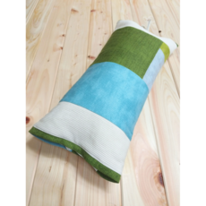 [루리앙] 인체공학 국산 편백 비염베개 목디스크 일자목 거북목 베개, 그린패턴