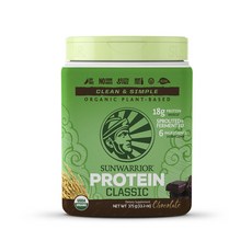 SUNWARRIOR 素食蛋白粉 巧克力風味, 1個, 375克