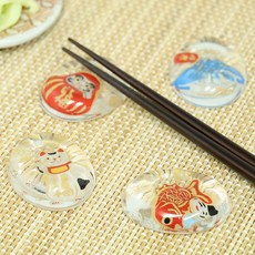 ADERIA 招福玻璃筷架四入組, 1個