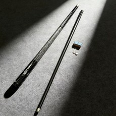 美洲豹 碳素毒刺球杆套裝, 1個, 中尺碼皮頭：11.43毫米,黑星空【單杆】銅頭【8硬2彈】