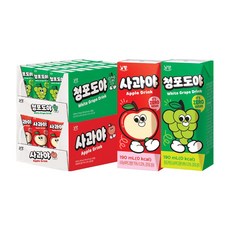 남양 제로슈가 사과야 청포도야 각 190ml X 24개 총 48개 주스 드링크 팩음료 과수원