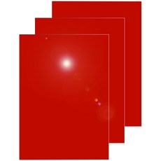 다한진 컬러 아크릴 A3(297mm420mm*5T) 두께5mm 미술용 그리기판 DIY용, 3개, 적색