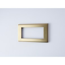 Panasonic國際牌 Risna 鋅合金銅金框一聯開關插座面板蓋板, 1個, 一聯銅金框