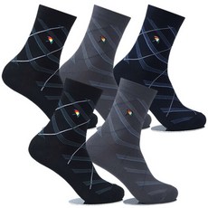 아놀드파마 미끄럼방지 남자정장양말 중목 5켤레 AP5563 구두양말 면양말 2882341