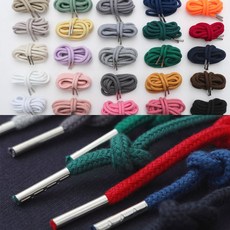 소잉데일리]철팁 스트링 끈 점퍼 후드 바지 허리 의류 가방 소품 길이조절, 1개, 26)블랙 54355